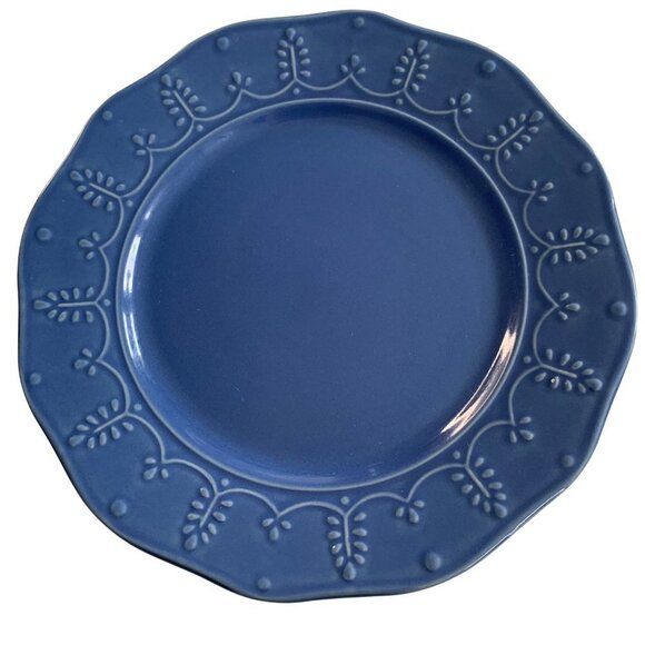 Whitaker Bluebell by PAULA DEEN 8” Salad Plates Set of 4 - Picture 4 of 7